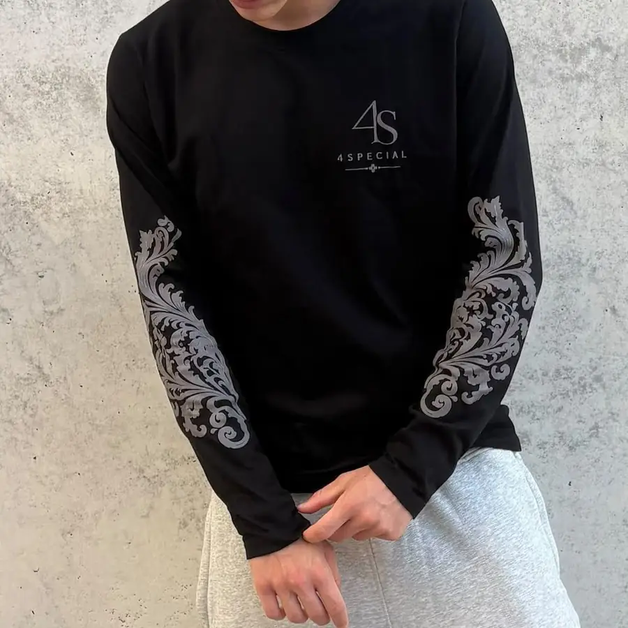 4SPECIAL Black longsleeve, front